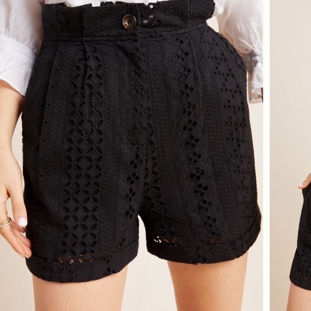 Anthropologie Moon River Elizabeth Eyelet Women's Shorts - Picture 2 of 5